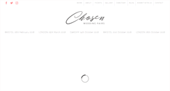 Desktop Screenshot of chosenwedding.com