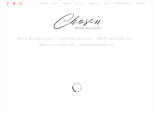 Tablet Screenshot of chosenwedding.com